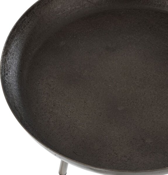 Set tří tmavě šedých odkládacích stolků J-line Treyon 38,5/44/50 cm
