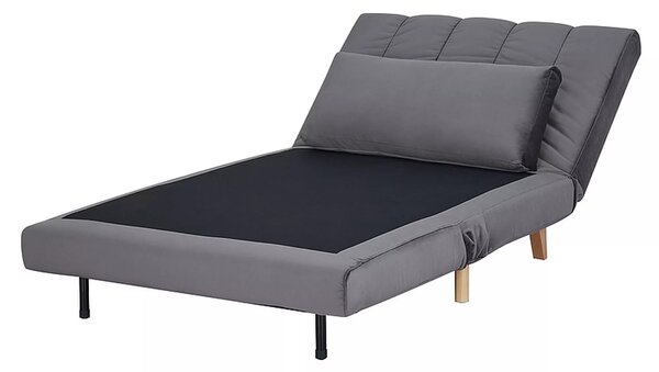 Křeslo Billy Velvet, šedá