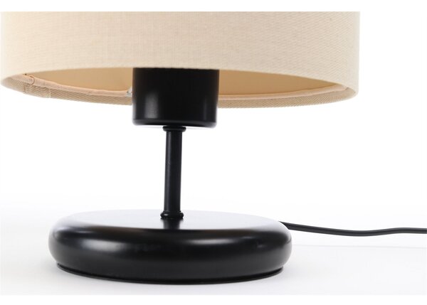 BPS koncept Stolní lampa BOHO béžové, 1xE27, v. 32 cm Barva: Černá