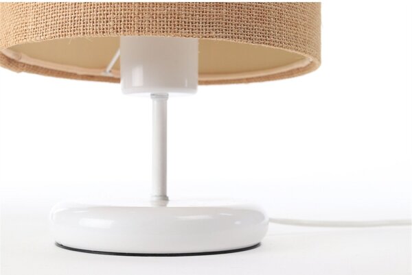 BPS koncept Stolní lampa BOHO přírodní juta, 1xE27, v. 32 cm Barva: Černá