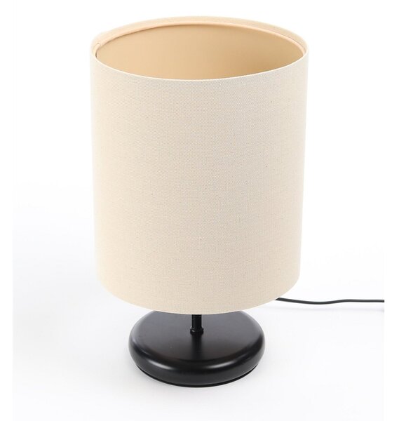 BPS koncept Stolní lampa BOHO béžové, 1xE27, v. 32 cm Barva: Černá