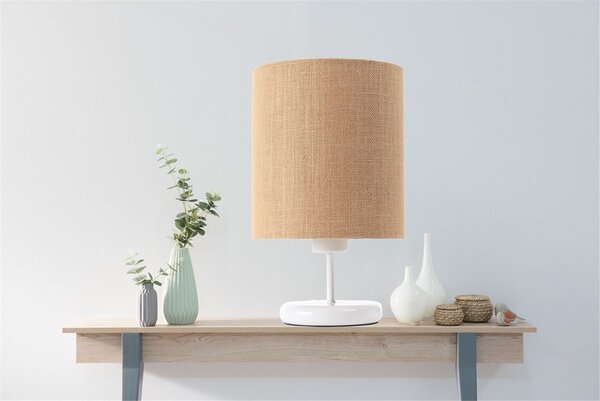 BPS koncept Stolní lampa BOHO přírodní juta, 1xE27, v. 32 cm Barva: Černá