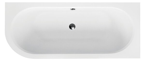 Besco Akrylátová asymetrická vana Avita 150x75 (160x75, 170x75, 180x80) Barva: Bílá, Rozměry (cm): 150x75, Orientace: Levá