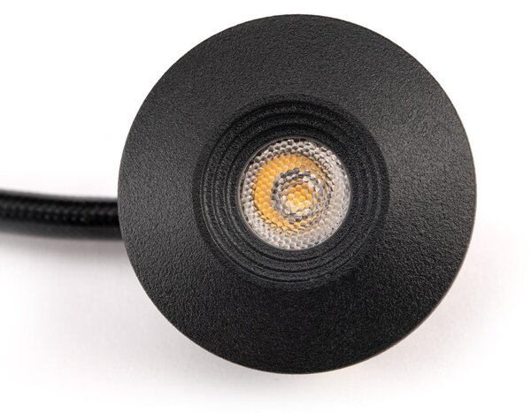 SLC vestavné LED svítidlo MiniOne Fixed 2,1 W 3 V 2700 K stmívatelné IP65 32 mm 45° Ra90 černé