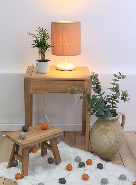 BPS koncept Stolní lampa BOHO přírodní juta, 1xE27, v. 32 cm Barva: Černá