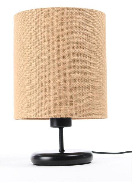 BPS koncept Stolní lampa BOHO přírodní juta, 1xE27, v. 32 cm Barva: Černá