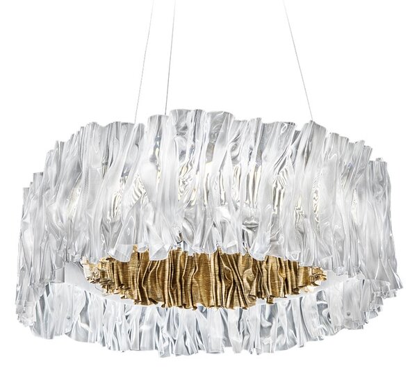 SLAMP ACRSM00GLD01T27NMTEU Accordéon, designové svítidlo se zlatou, 52W 2700K stmívatelné, prům. 57cm