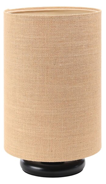 BPS koncept Stolní lampa BOHO přírodní juta, 1xE27, v. 34 cm Barva: Černá