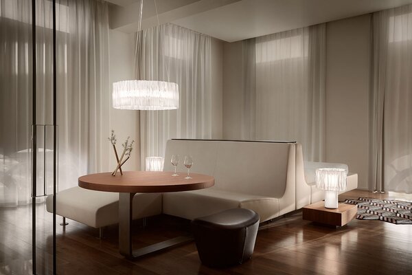SLAMP ACRSM00WHT01T0027KEU Accordéon, designové svítidlo s bílou, 52W 2700K stmívatelné, prům. 57cm