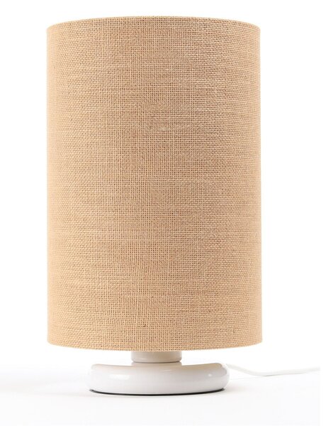 BPS koncept Stolní lampa BOHO přírodní juta, 1xE27, v. 34 cm Barva: Černá