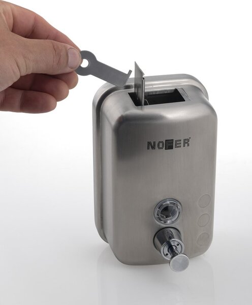 NOFER NOFER, Dávkovač mýdla 600ml, lestěná nerez, 03001.06.B