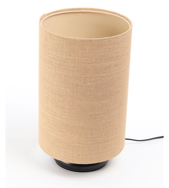 BPS koncept Stolní lampa BOHO přírodní juta, 1xE27, v. 34 cm Barva: Černá