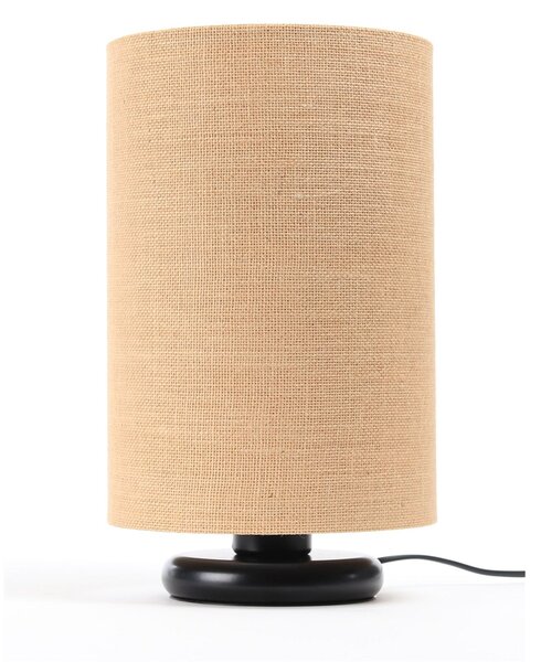 BPS koncept Stolní lampa BOHO přírodní juta, 1xE27, v. 34 cm Barva: Černá