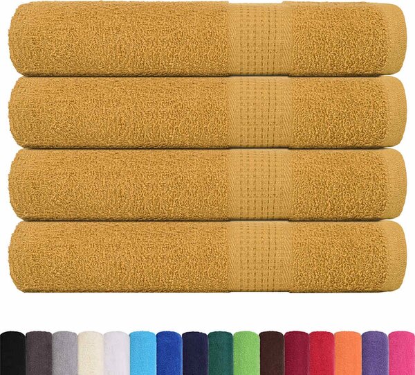 Saunové osušky FROGN 4 ks zlaté 80x200 cm 360 g/m²