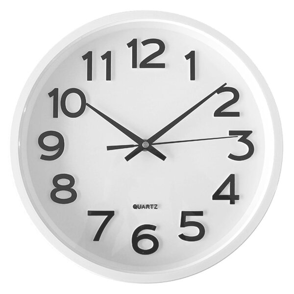 Plastové designové hodiny JVD HX2413.7 bílé