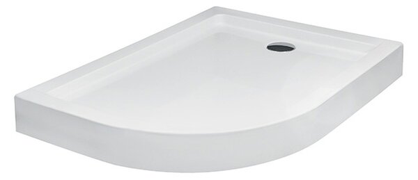 Besco Asymetrická sprchová akrylátová vanička SATURN AS 100x80 (120x90) IP Rozměry (cm): 100x80, Orientace: Pravá