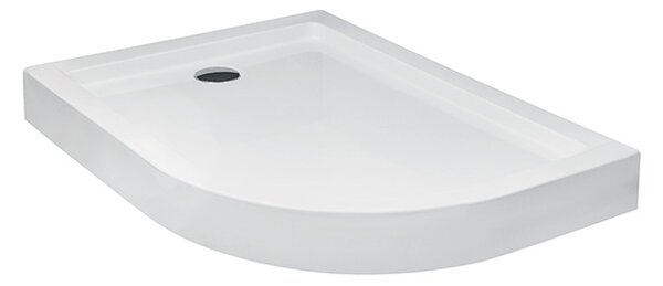 Besco Asymetrická sprchová akrylátová vanička SATURN AS 100x80 (120x90) IP Rozměry (cm): 100x80, Orientace: Pravá