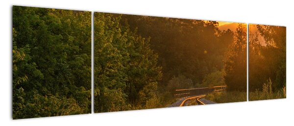 Obraz kolejí (170x50cm)