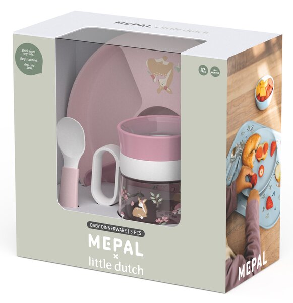 Dětský jídelní set Mio, 3ks, Mepal, srnka