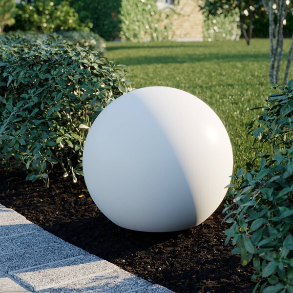 Nowodvorski Lighting Kulová lampa Cumulus M, Ø 45 cm, bílá, plast, IP44, E27, Bílá / opál, Plast