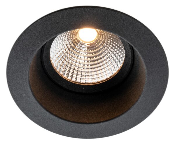 SLC vestavné LED svítidlo OneSoft 8 W 220-240 V 3000 K DALI stmívatelné IP54 36° Ra90 černé