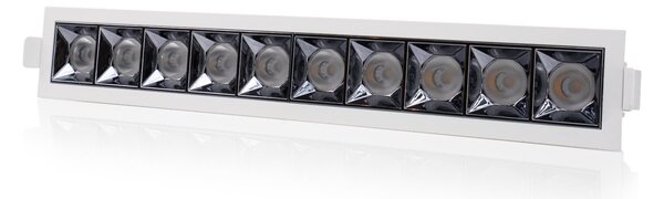 SLC vestavné LED svítidlo PIXEL 10x 25 W 220-240 V 2700 K stmívatelné 36° Ra90 bílé
