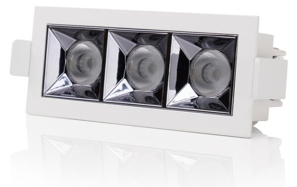 SLC vestavné LED svítidlo PIXEL X3 9 W 220-240 V 2700 K stmívatelné 36° Ra90 bílé