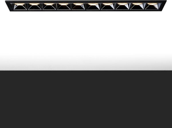 SLC vestavné LED svítidlo PIXEL 10x 25 W 220-240 V 2700 K stmívatelné 36° Ra90 černé