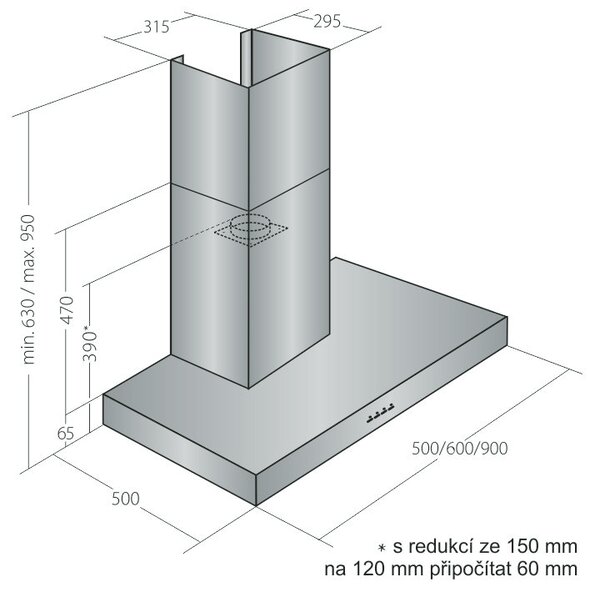 Odsavač par EMPIRE VIP KD 522090 + DÁLKOVÉ OVLÁDÁNÍ