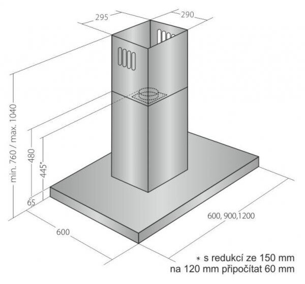 Odsavač par EMPIRE VIP OD 711090 + DÁLKOVÉ OVLÁDÁNÍ