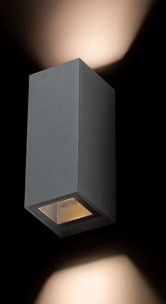 Rendl - Design Venkovní nástěnné svítidlo DESMOND v. 15 cm, 1xGU10, IP44