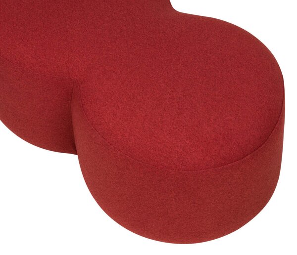 Noo.ma Pouf Umbo, poppy red