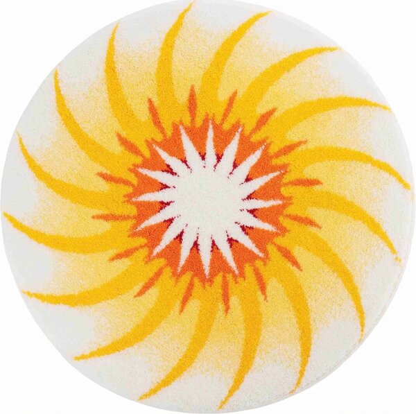 GRUND Mandala předložka CESTA SVĚTLA žlutá Rozměr: ø 100 cm