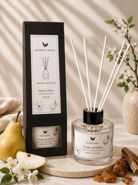 Aroma difuzér - Hruška & Ambra