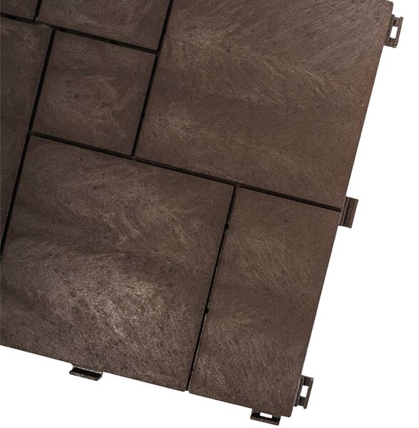 Gumová dlaždice STONE MOSAIC 30 x 30 cm, hnědá MHEU5100183