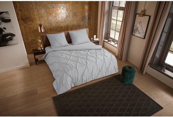 Šedé prodloužené povlečení na jednolůžko z mikrovlákna 140x220 cm Pure Elegance – Good Morning