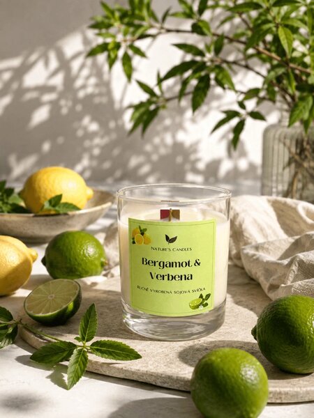 Sójová svíčka - Bergamot & Verbena