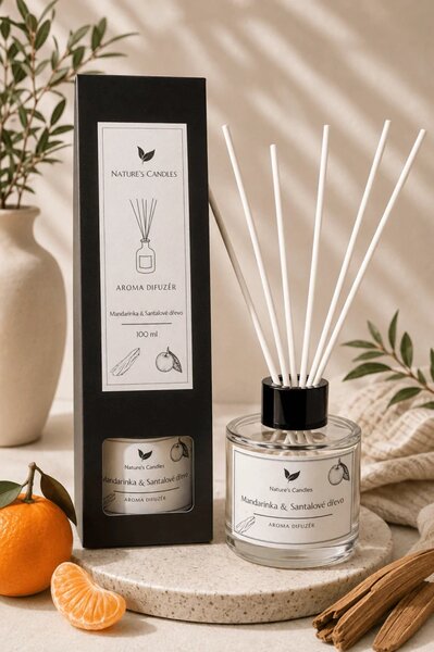Aroma difuzér - Mandarinka & Santalové dřevo