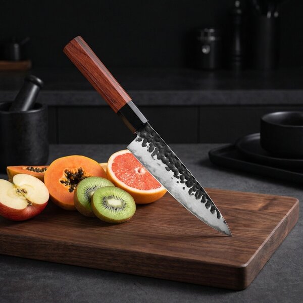 Víceúčelový nůž z japonské oceli SaKuRo Eben 14 cm