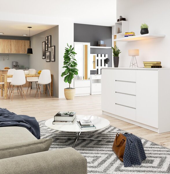 Komoda Koa (bílá). Akce -16%