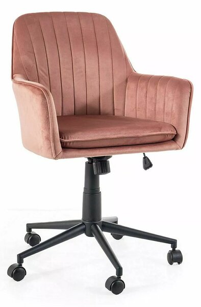 Kancelářské křeslo Q-886 Velvet, antická růžová