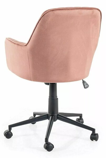 Kancelářské křeslo Q-886 Velvet, antická růžová