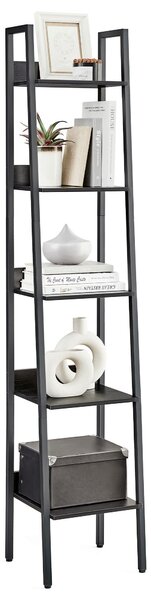 REGÁL, černá, uhlíková ocel, 33,8/170/30 cm Boxxx - Online Only regály & police, Online Only