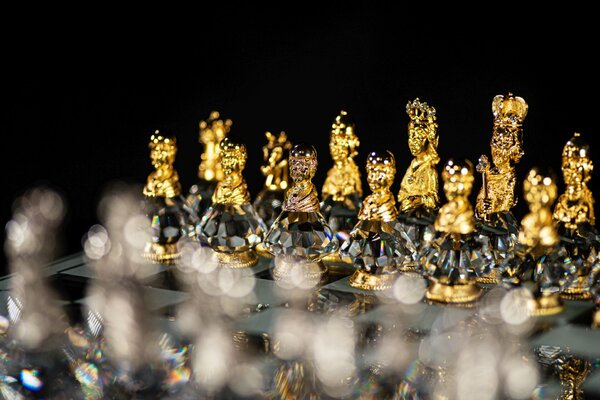Šachy skleněné Royal031, Varianta Křišťál