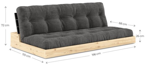 Béžová rozkládací pohovka 196 cm Base – Karup Design