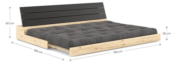 Béžová rozkládací pohovka 196 cm Base – Karup Design