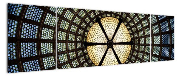 Moderní obraz - detail vitráže (170x50cm)