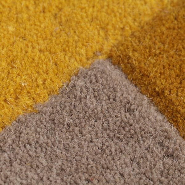 Flair Rugs, Kusový koberec Abstract Collage Ochre/Natural, 120x180, žlutá, kancelář