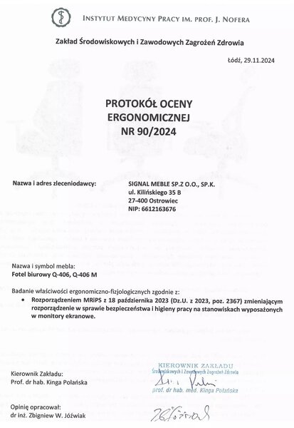 Q-406 kancelářská židle, černá