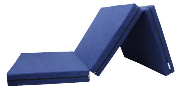 Skládací matrace pro hosty modrá 10 cm 80x195 cm